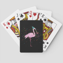 Flamingo Parting - Dieren met een partij Pokerkaarten