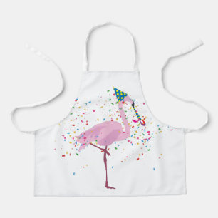 Flamingo Parting - Dieren met een partij Schort