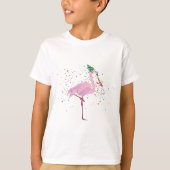 Flamingo Parting - Dieren met een partij T-shirt (Voorkant)