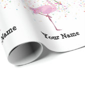 Flamingo Parting - Dieren op de Birthday Party Cadeaupapier (Rol Hoek)