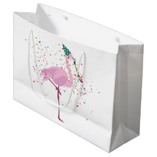 Flamingo Parting - Dieren op de Birthday Party Groot Cadeauzakje