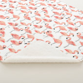 Flamingo Party Baby Sherpa Deken (3/4)