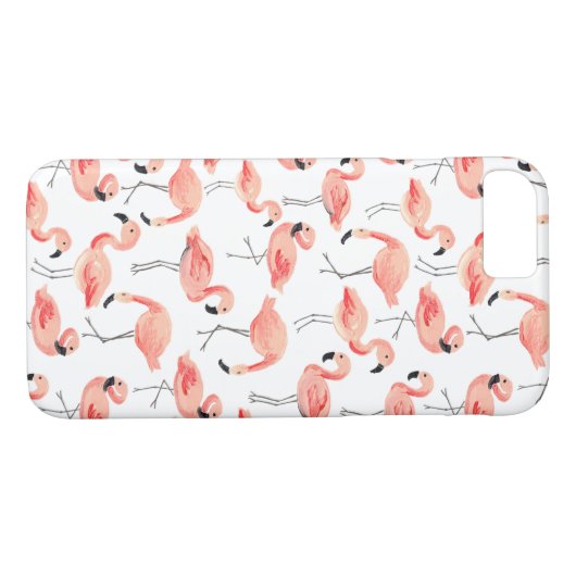 Flamingo Party Case-Mate iPhone Case (Achterkant (Horizontaal))