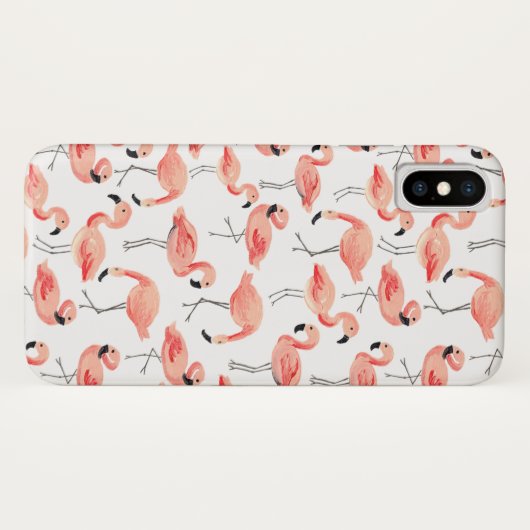 Flamingo Party Case-Mate iPhone Case (Achterkant (horizontaal))