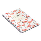 Flamingo Party Custom Notebook Notitieboek (Rechterzijde)