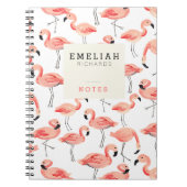 Flamingo Party Custom Notebook Notitieboek (Voorkant)
