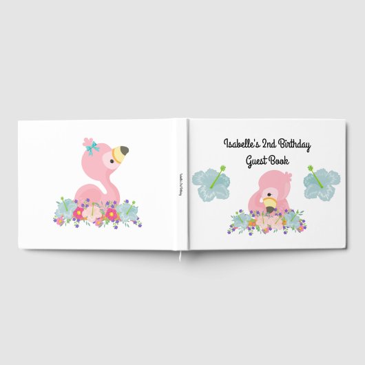 Flamingo Party Guest Book Gastenboek (Volledig)