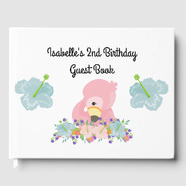 Flamingo Party Guest Book Gastenboek