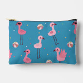 Flamingo Party (hemelsblauw) Etui (Voorkant)