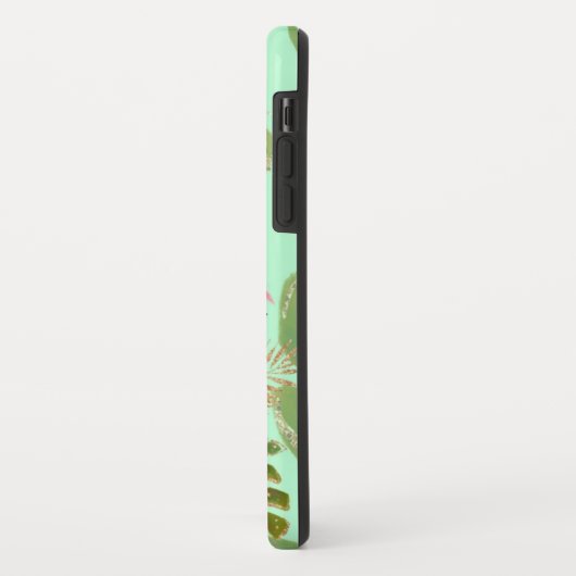 Flamingo Party Hoesje-Mate iPhone Case (Achterkant/links)