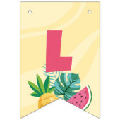 Flamingo Party - Let's Flamingle Bunting Flag Vlaggetjes (Tweede vlag)