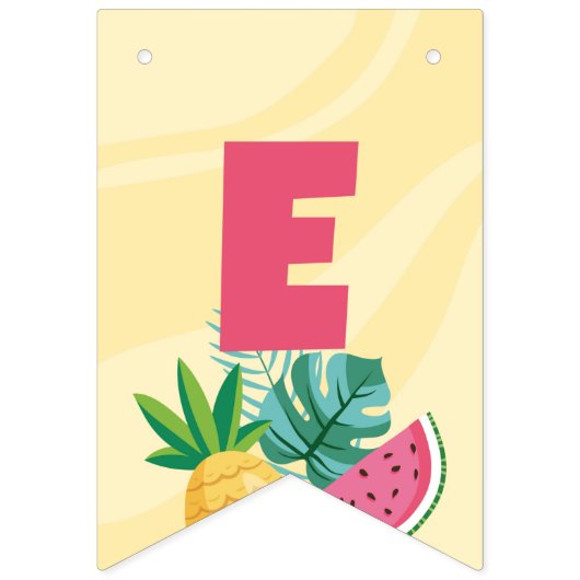 Flamingo Party - Let's Flamingle Bunting Flag Vlaggetjes (Derde vlag)