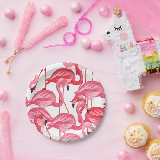 Flamingo Party Paper Bord Tableware (Feest)