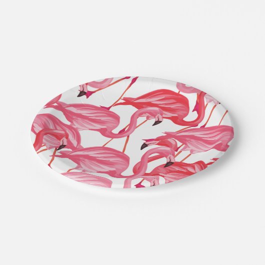 Flamingo Party Paper Bord Tableware (Gekanteld)