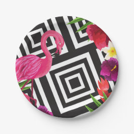 Flamingo Party Paper Bord Tableware