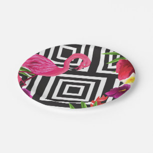Flamingo Party Paper Bord Tableware
