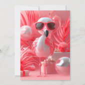 Flamingo Party Verjaardag voor kinderen Kaart (Achterkant)
