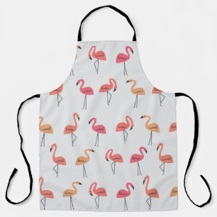 Flamingo patronen achtergrond tropisch ontwerp schort