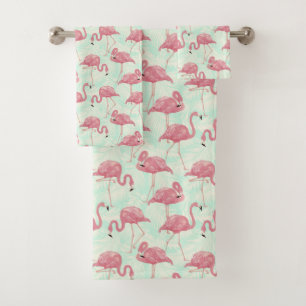 Flamingo patronen handdoekset bad handdoek