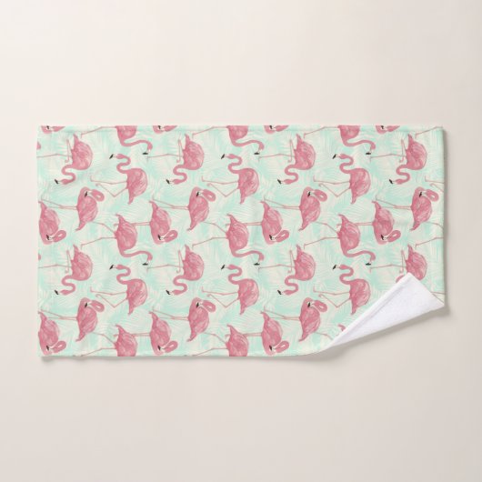 Flamingo patronen handdoekset bad handdoek (Handdoek)