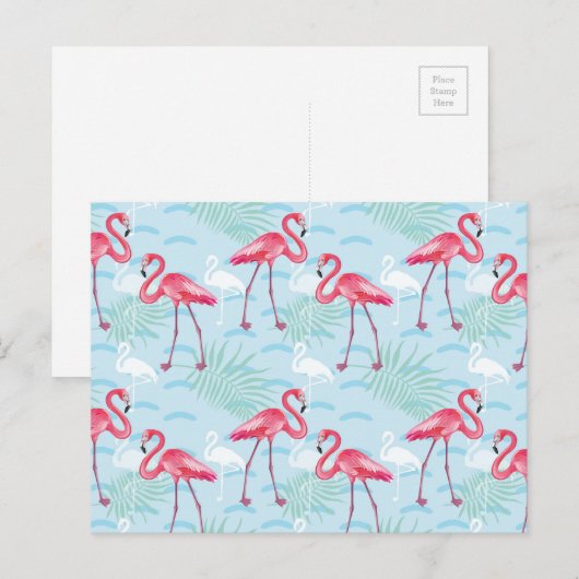 FLAMINGO PATROON 2 BRIEFKAART (Voorkant / Achterkant)