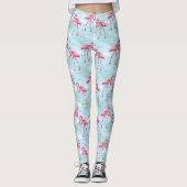 flamingo patroon 2 leggings (Voorkant)