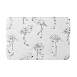 Flamingo patroon badmat