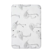 Flamingo patroon badmat (Voorkant Verticaal)