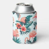Flamingo patroon blikjeskoeler (Blikje Achterkant)