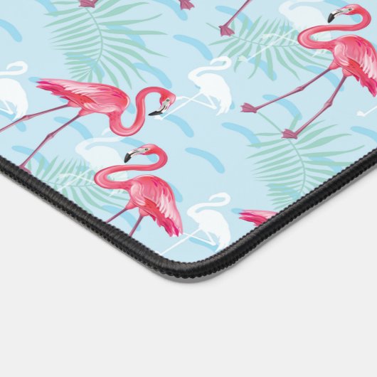 Flamingo patroon bureaumat (Hoek)