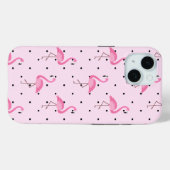 Flamingo patroon Case-Mate iPhone case (Achterkant (horizontaal))