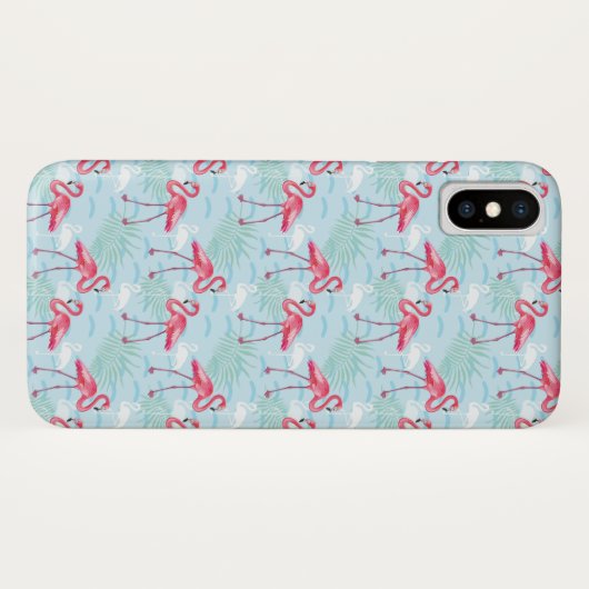 flamingo patroon Case-Mate iPhone case (Achterkant (horizontaal))