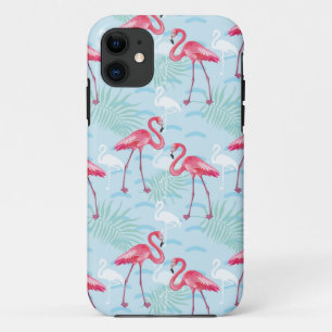 flamingo patroon Case-Mate iPhone case