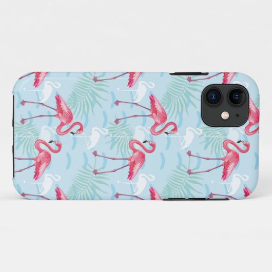 flamingo patroon Case-Mate iPhone case (Achterkant (horizontaal))