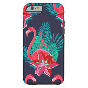 flamingo patroon tough iPhone 6 hoesje