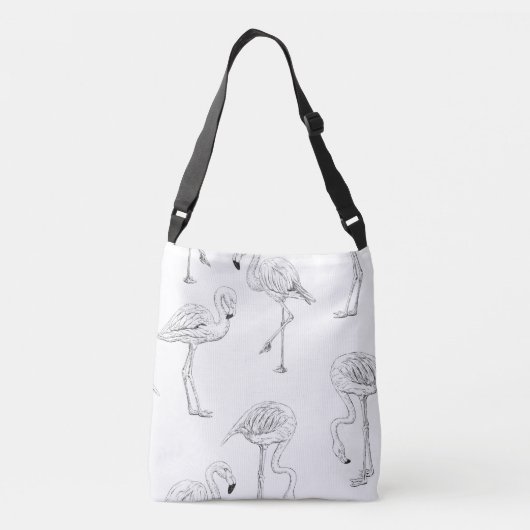 Flamingo patroon crossbody tas (Achterkant)