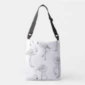Flamingo patroon crossbody tas (Voorkant)