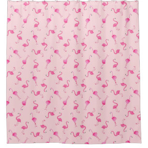 Flamingo patroon douchegordijn