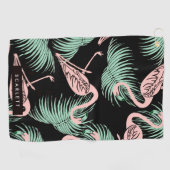 Flamingo patroon golfhanddoek (Horizontaal)