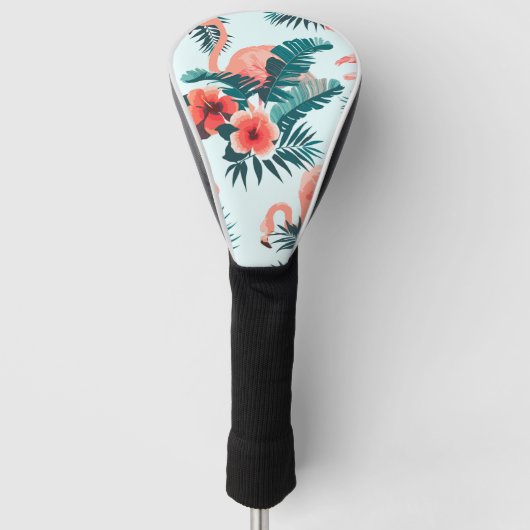 flamingo patroon golfheadcover (Voorkant)