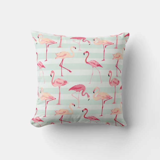Flamingo patroon gooien kussen (Voorkant)