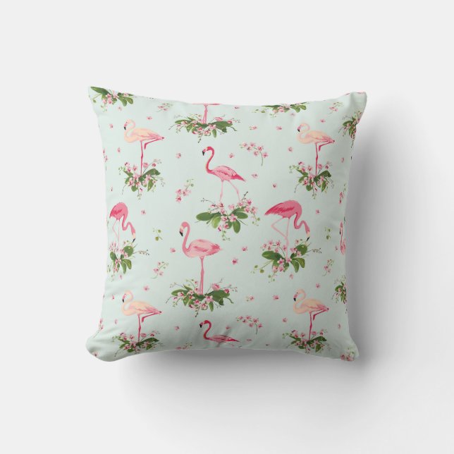 Flamingo patroon gooien kussen (Voorkant)