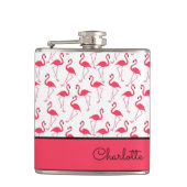 flamingo patroon heupfles (Voorkant)