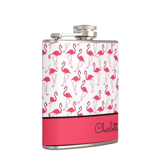 flamingo patroon heupfles (Rechts)