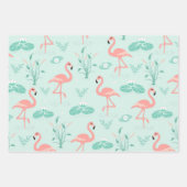 Flamingo patroon inpakpapier vel (Voorkant)