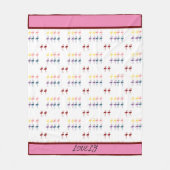 Flamingo patroon kleurrijk fleece deken (Voorkant)