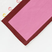 Flamingo patroon kleurrijk fleece deken (Hoek)