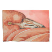 Flamingo patroon kussensloop (Voorkant-Links)