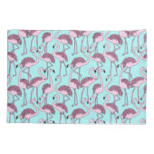 Flamingo patroon kussensloop (Achterkant-Links)