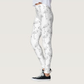 Flamingo patroon leggings (Links)